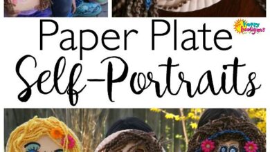 Terrific Paper Plate Self-Portrait Craft for Kids