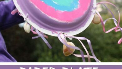 Paper Plate Tambourines for Kids to Make and Play