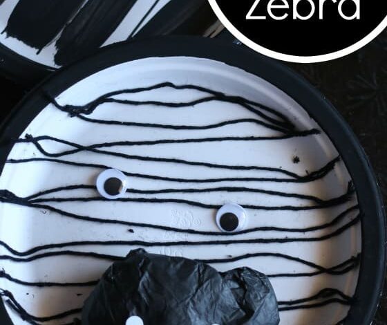 Paper Plate Zebra Craft for Preschoolers Paper Plate Zebra Craft for Preschoolers