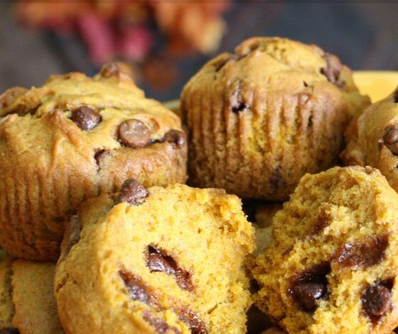 Pumpkin Chocolate Chip Muffins Recipe