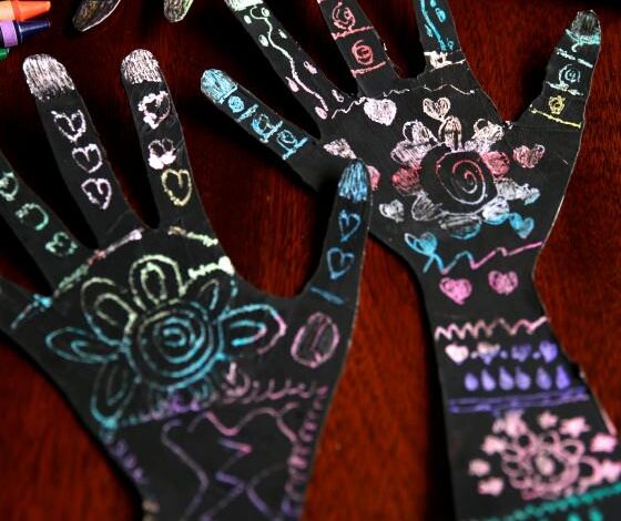 Scratch Art Henna Handprint Craft – a Gorgeous Handprint Art Activity for Kids Scratch Art Henna Handprint Craft – a Gorgeous Handprint Art Activity for Kids