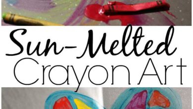 Sun-Melted Crayon Art Activity – Happy Hooligans