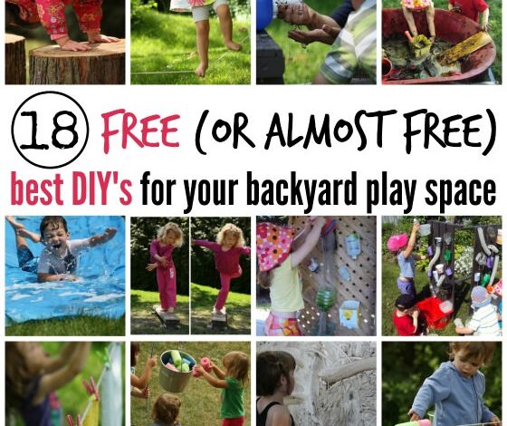 18 Free, Cool Things to Add to a Backyard Playground