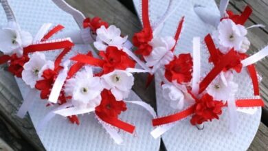 Decorated Flip Flops for Canada Day Decorated Flip Flops for Canada Day