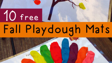 Fall Playdough Mats & Other Fall Activities | Totschooling