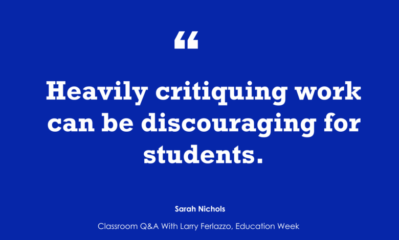 “Students Make Mistakes. Here’s How to Correct Them Productively”