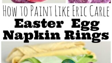 Eric Carle-Inspired Easter Egg Napkin Rings