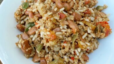 Turkey, Peppers, & Rice Skillet Turkey, Peppers, & Rice Skillet