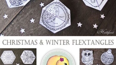 Christmas and Winter Flextangles – Happy Hooligans