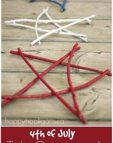 4th Of July Twig Ornaments