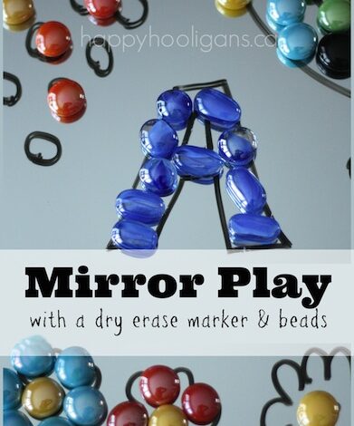 Art with Mirrors and Dry Erase Markers Art with Mirrors and Dry Erase Markers