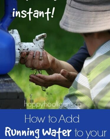 The Easy Way to Add Running Water to your Backyard Play Space