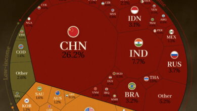 Infographic: “Ranked: World Carbon Emissions by Country”