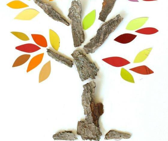 bark and paint swatch trees – happy hooligans