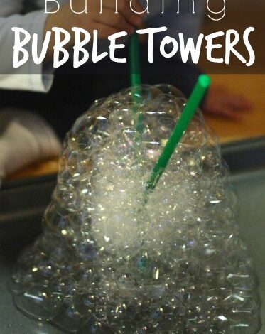 Bubble Blowing Activity – Bubble Towers