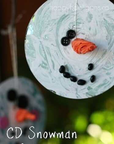 CD Snowman Ornaments for Toddlers CD Snowman Ornaments for Toddlers