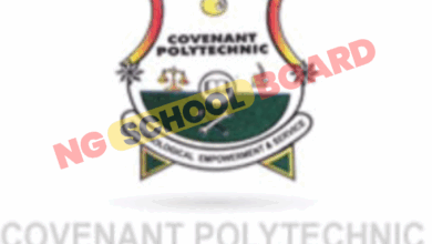 Covenant Polytechnic School Fees 2024/2025