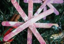 Popsicle Stick Snowflakes for Toddlers Popsicle Stick Snowflakes for Toddlers