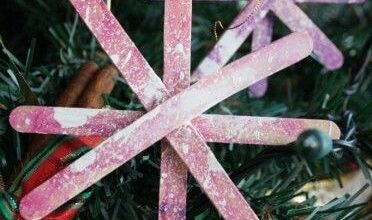 Popsicle Stick Snowflakes for Toddlers Popsicle Stick Snowflakes for Toddlers