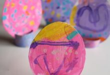 Easter Egg Table Toppers for Preschoolers to Make