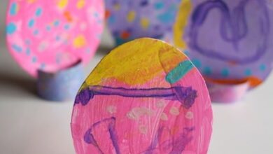 Easter Egg Table Toppers for Preschoolers to Make Easter Egg Table Toppers for Preschoolers to Make