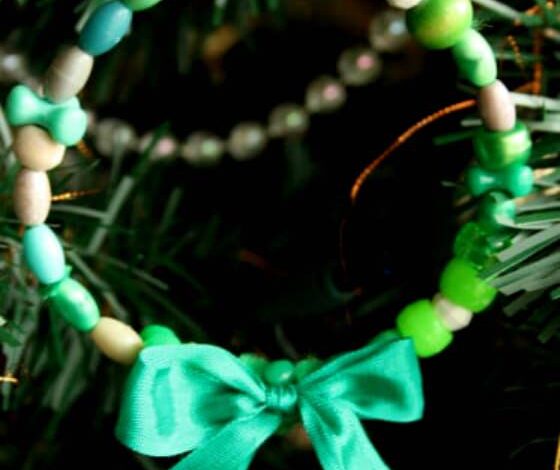 Beaded Wreath Ornament for Kids Beaded Wreath Ornament for Kids