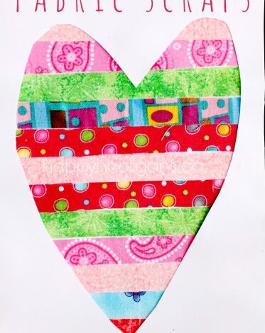 Scrap Fabric Valentines Cards for Kids