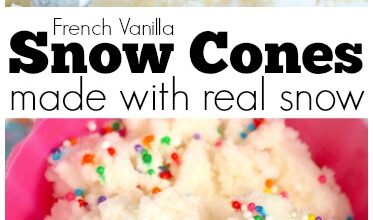French Vanilla Snow Cones Made With Real Snow French Vanilla Snow Cones Made With Real Snow