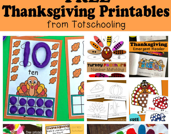 Free Thanksgiving Printables for Kids | Totschooling Free Thanksgiving Printables for Kids | Totschooling