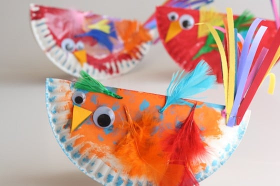 Paper Plate Rocking Birds – Happy Hooligans