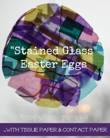 Stained Glass Easter Eggs Window Art