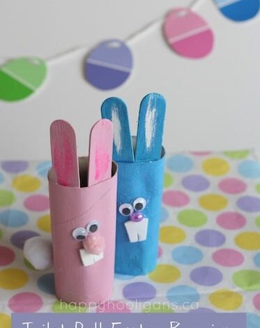 Toilet Paper Roll Easter Bunnies
