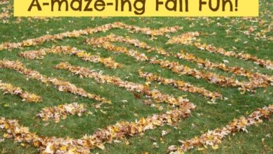 Leaf Maze and Labyrinth for Kids