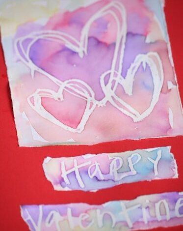 Wax Resist Valentines Cards – Happy Hooligans Wax Resist Valentines Cards – Happy Hooligans