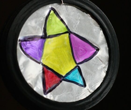 Mason Jar Lid Ornaments with Sharpies