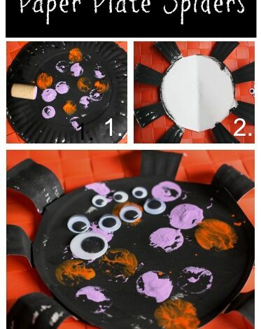Paper Plate Spider Craft for Preschoolers