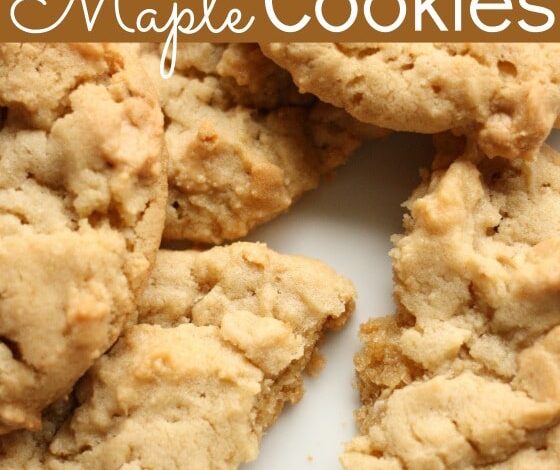 Soft and Chewy Peanut Butter Maple Cookies