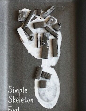 Halloween Skeleton Footprint Craft – Happy Hooligans