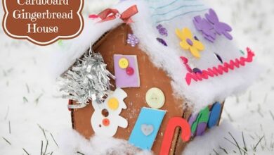 Cardboard Gingerbread House – Happy Hooligans