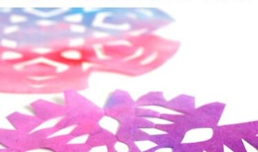 {Gorgeous} Coloured Coffee Filter Snowflakes {Gorgeous} Coloured Coffee Filter Snowflakes