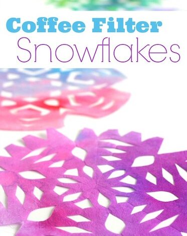 {Gorgeous} Coloured Coffee Filter Snowflakes {Gorgeous} Coloured Coffee Filter Snowflakes