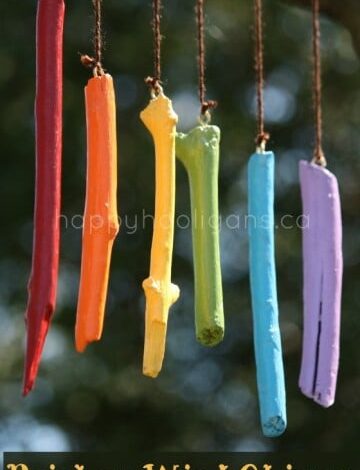 Homemade Wind Chimes Made From Painted Sticks Homemade Wind Chimes Made From Painted Sticks