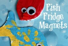 Fish Fridge Magnet Craft for Toddlers and Preschoolers