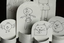 Flat People – Homemade Paper Doll Family