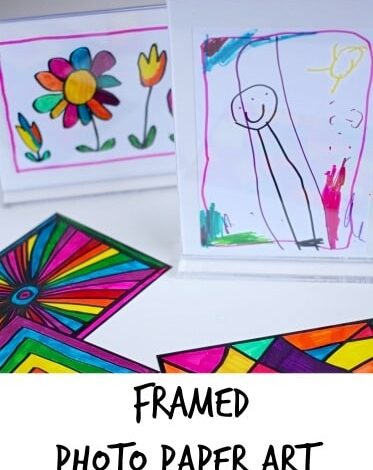 Framed Photo Paper Art with Sharpies – Fun for Kids to Make Framed Photo Paper Art with Sharpies – Fun for Kids to Make