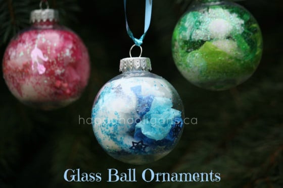 Colourful Glass Ball Ornament for Kids to Make