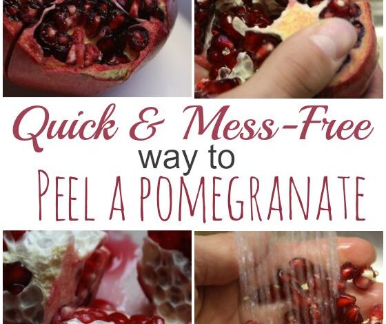 How to peel a pomegranate