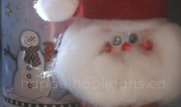 Toilet Roll Santa Ornament for Kids