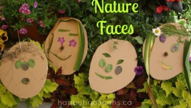 Toddler Art with Items found in Nature