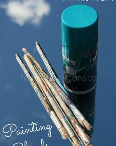 Shaving Cream Art on a Mirror